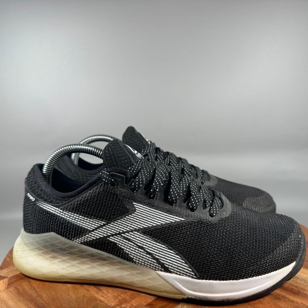 Reebok CrossFit Nano 9 Mens Training Shoes Black White Gum FU6826 Size 8.5